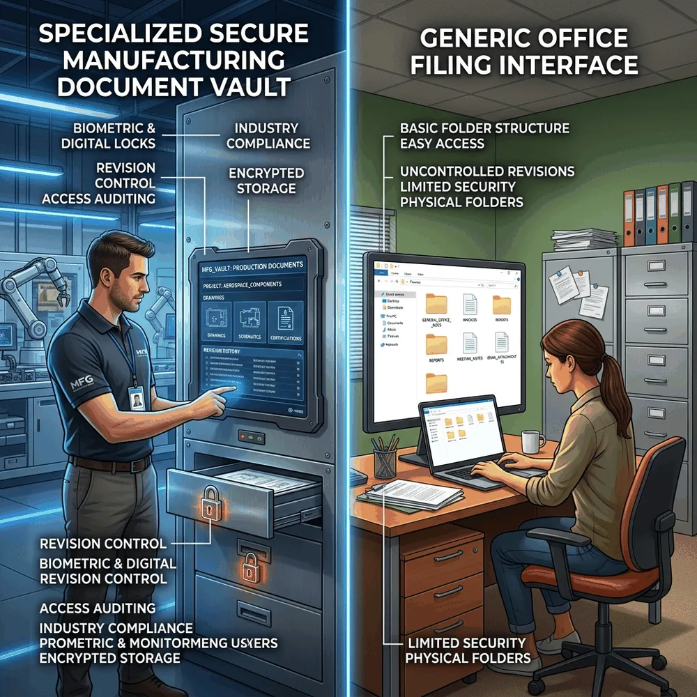 DoxCraft vs SharePoint for Manufacturing Document Management — Honest Comparison