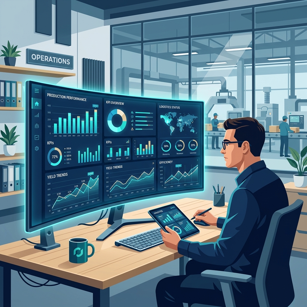 Manufacturing and Logistics Operations Dashboard